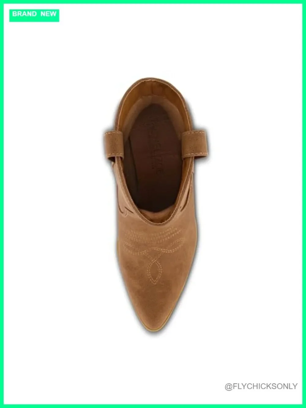 Western Ankle Bootie Faux Leather Memory Foam Stacked Heel Pointed Toe